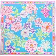 Blommatryck Square Silk Scarf