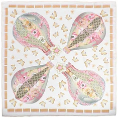 Butterfly Small Square Silk Scarves